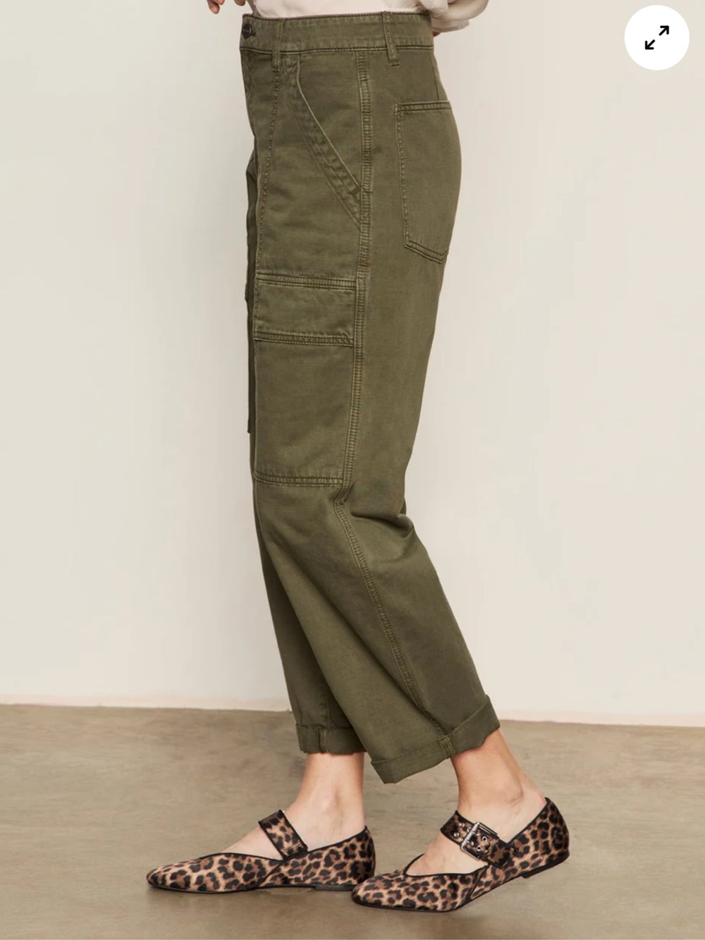 SANCTUARY BOYFRIEND UTILITY PANT KALAMATA NWT - Picture 4 of 17